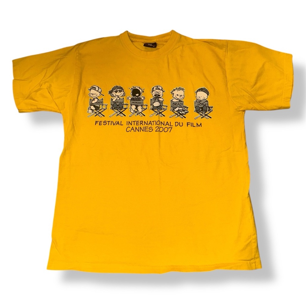 Rare Vintage Cannes Film Festival Promo T-Shirt 2007 Peanuts Spoof